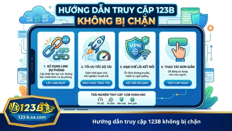 hướng dẫn truy cập 123B không bị chặn