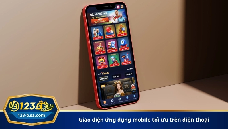 giao diện ứng dụng mobile tối ưu trên điện thoại