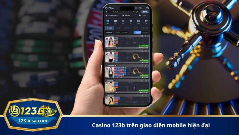 casino 123b trên giao diện mobile hiện đại