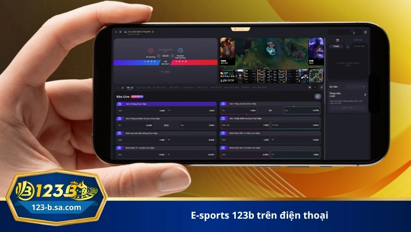 e-sports 123b trên điện thoại