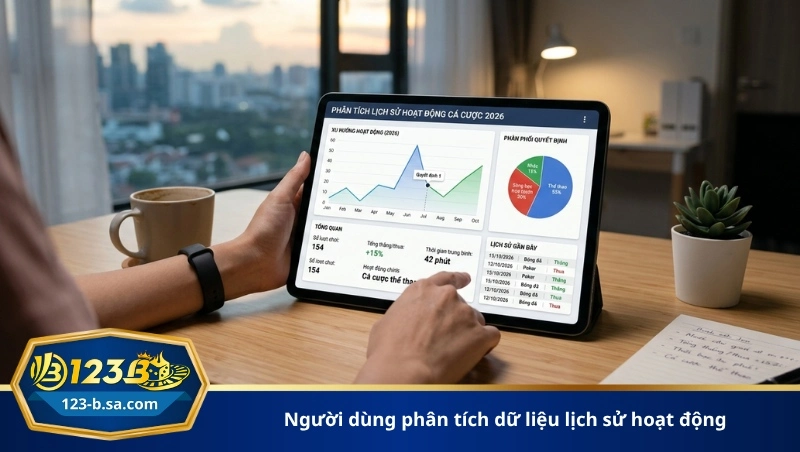 người dùng phân tích dữ liệu lịch sử hoạt động