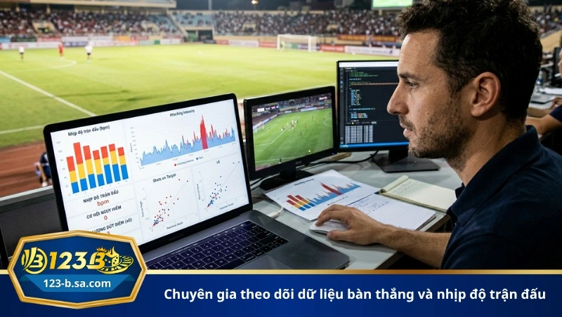 chuyên gia theo dõi dữ liệu bàn thắng và nhịp độ trận đấu