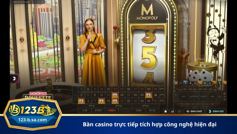 bàn casino trực tiếp tích hợp công nghệ hiện đại