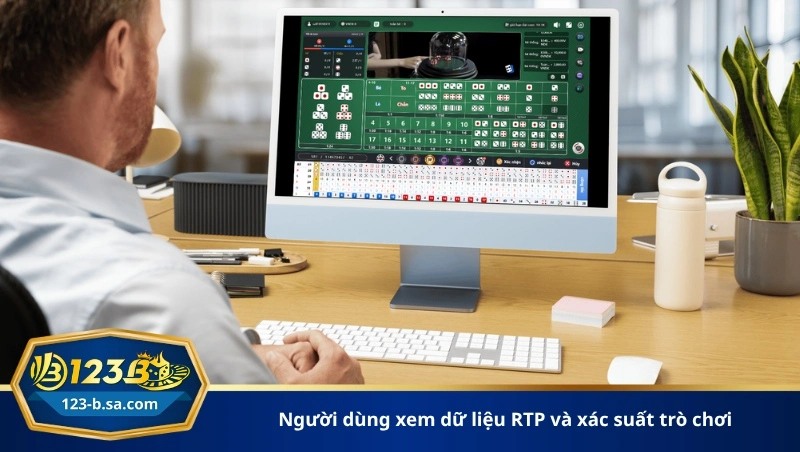 người dùng xem dữ liệu RTP và xác suất trò chơi