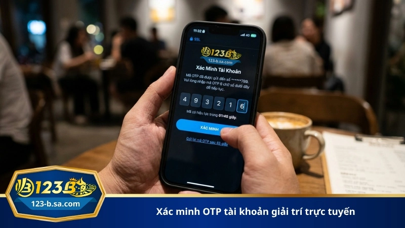 xác minh OTP tài khoản giải trí trực tuyến
