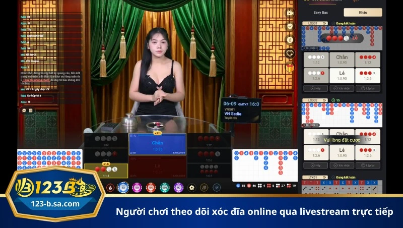 người chơi theo dõi xóc đĩa online qua livestream trực tiếp